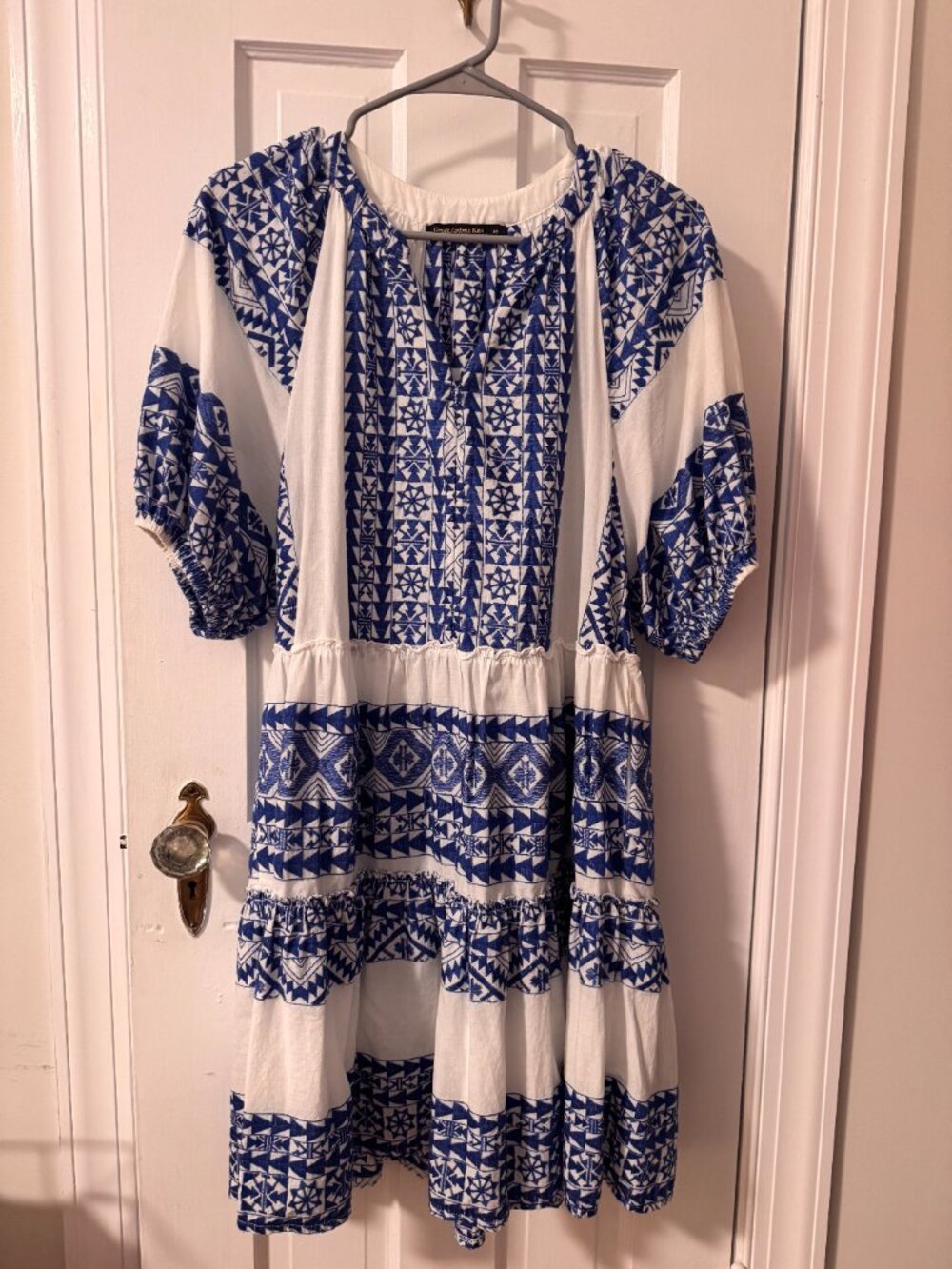 Greek Archaic Kori Embroidered Dress